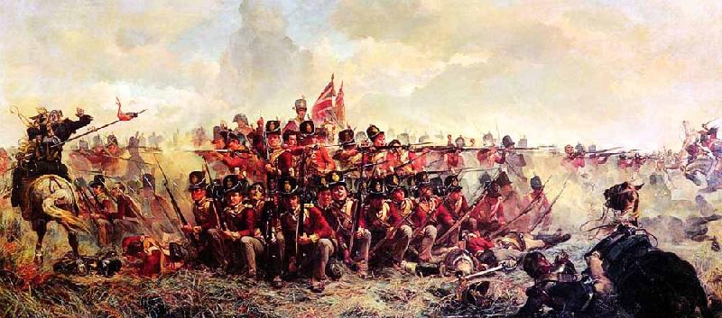 Ellen Bernard Thompson The 28th Regiment at Quatre Bras oil painting image